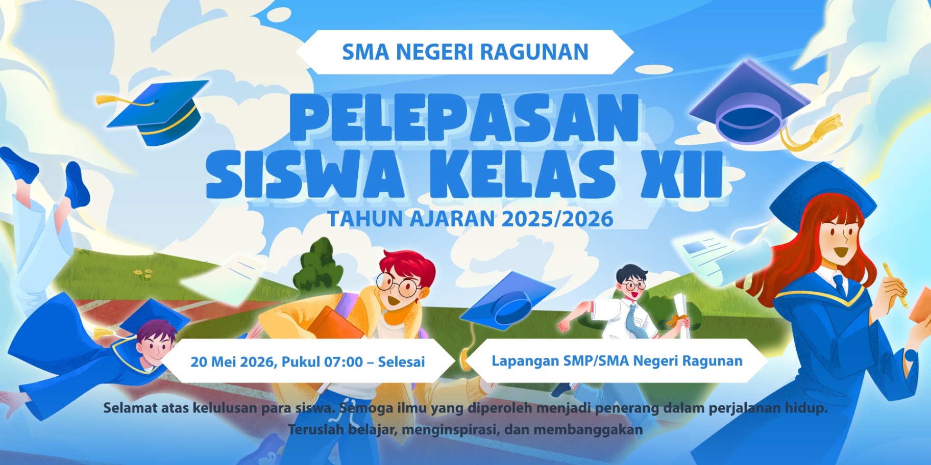 PELEPASAN SISWA KELAS XII SMA NEGERI RAGUNAN